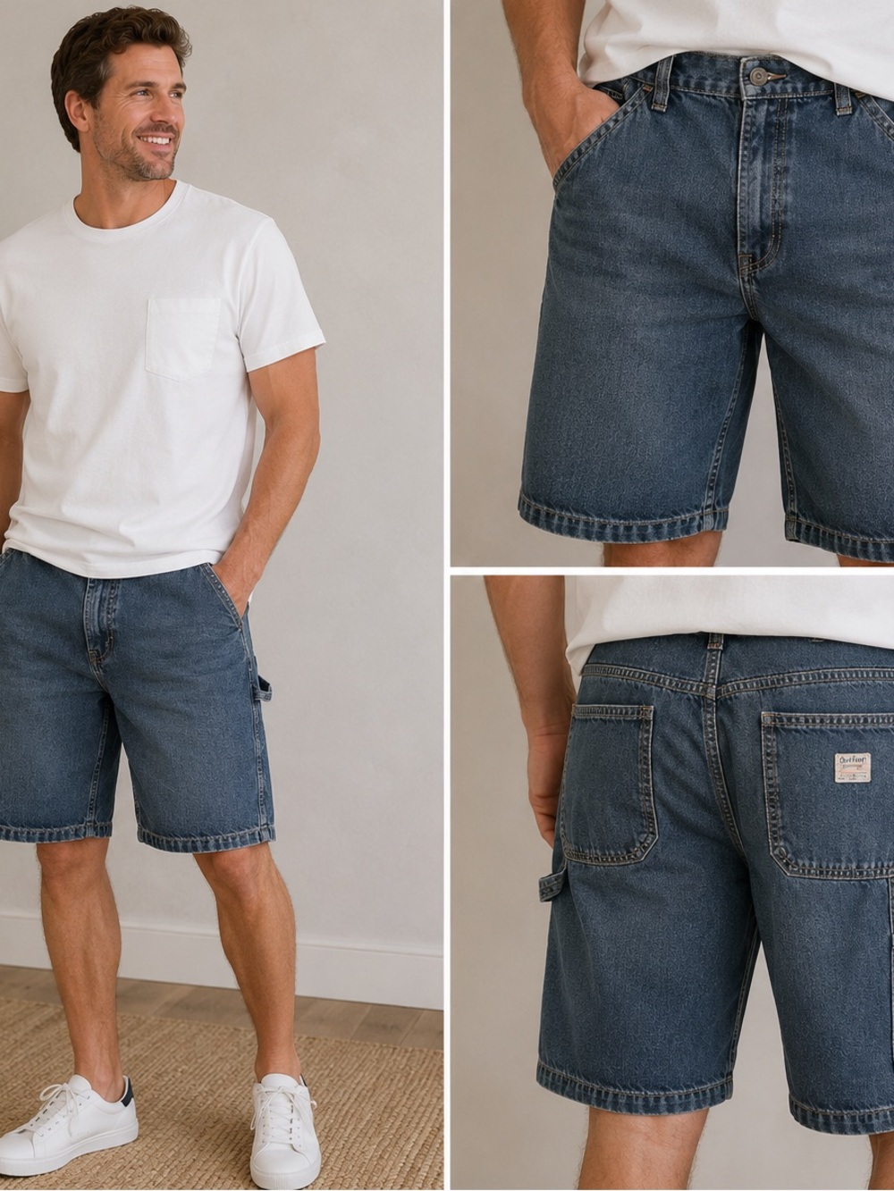 Old Navy Men's Denim Carpenter Shorts